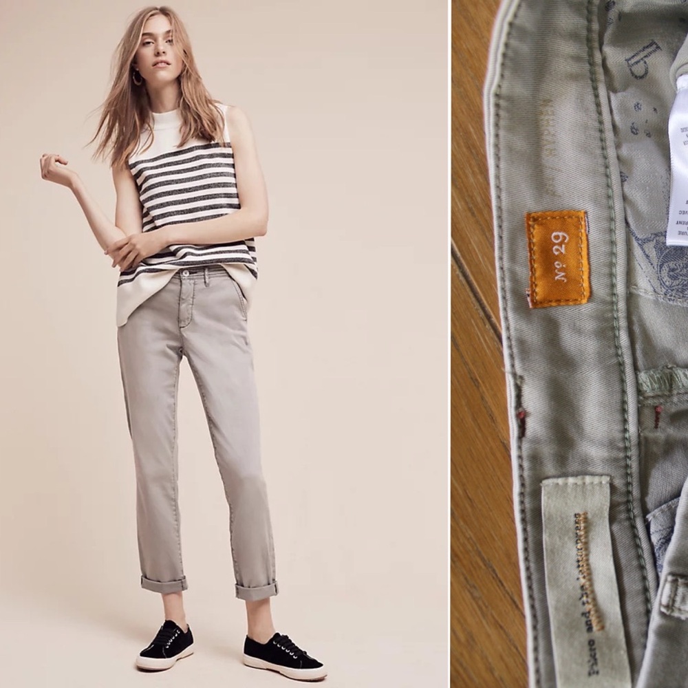 Anthro Pilcro and the Letterpress Hyphen Mid-Rise Chinos Preowned 29 8